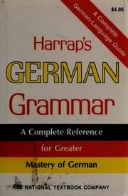 Tapa de Harrap's German grammar