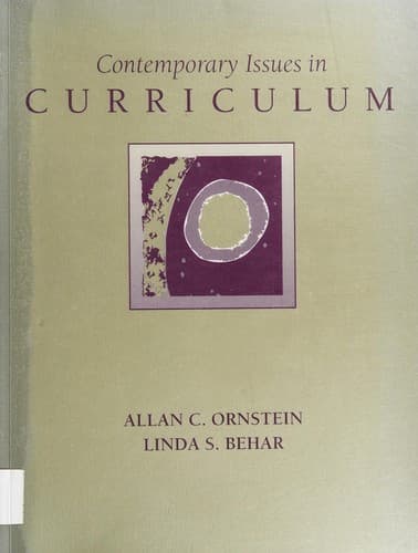 Tapa de Contemporary issues in curriculum