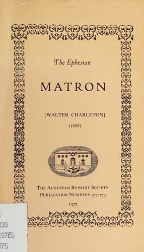 Tapa de The Ephesian matron