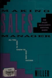 Tapa de Making sales manager