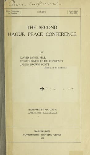Tapa de The Second Hague peace conference