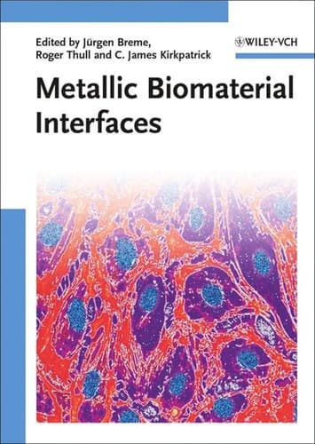 Tapa de Metallic biomaterial interfaces