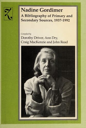 Tapa de Nadine Gordimer