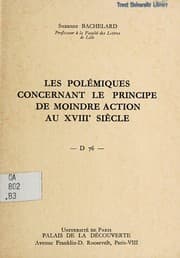Tapa de Les polémiques concernant le principe de moindre action au XVIIIe siècle