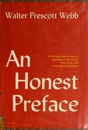 Tapa de An honest preface, and other essays