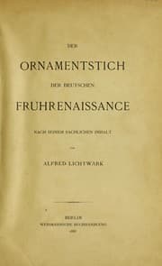 Tapa de Der Ornamentstich der deutschen Fru hrenaissance