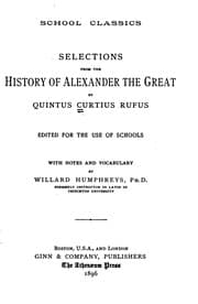 Tapa de Selections from the History of Alexander the Great