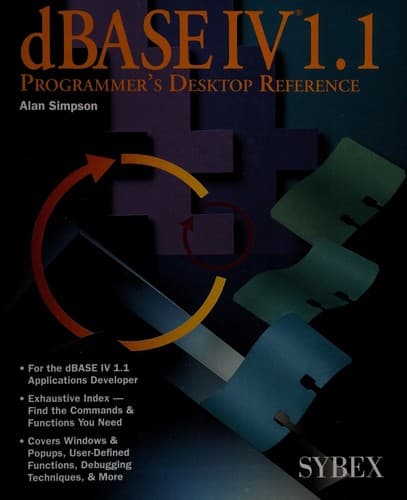 Tapa de dBASE IV 1.1 programmer's desktop reference