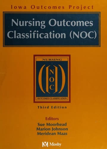 Tapa de Nursing outcomes classification (NOC)