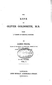 Tapa de The Life of Oliver Goldsmith, M. B.: A New and Complete Edition: with a ..
