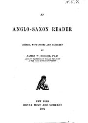Tapa de An Anglo-Saxon Reader