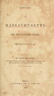 Tapa de History of Massachusetts, for two hundred years