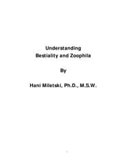 Tapa de Understanding bestiality and zoophil[i]a