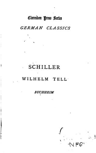 Tapa de Wilhelm Tell: A Drama
