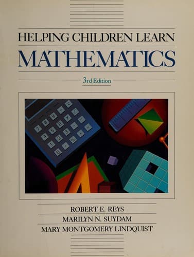 Tapa de Helping children learn mathematics