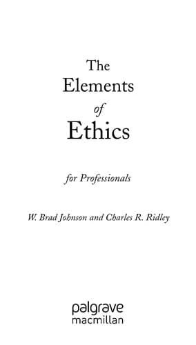 Tapa de The elements of ethics