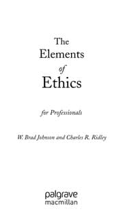 Tapa de The elements of ethics