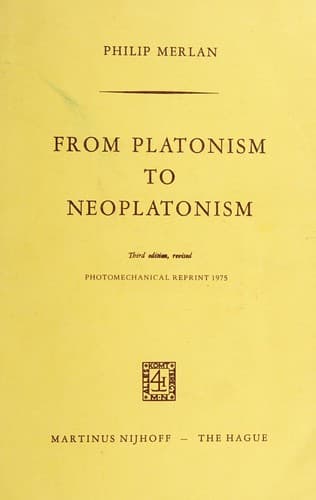 Tapa de From Platonism to Neoplatonism