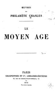 Tapa de Le moyen age