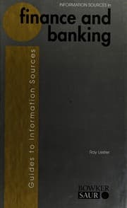 Tapa de Information sources in finance and banking