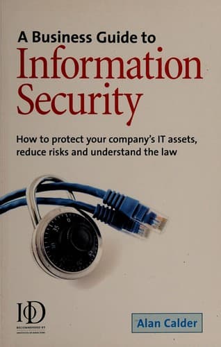 Tapa de A business guide to information security
