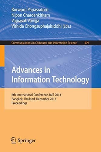 Tapa de Advances in Information Technology
