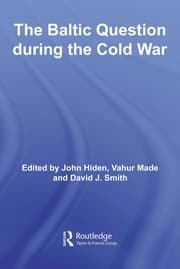 Tapa de The Baltic question during the Cold War