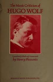 Tapa de The music criticism of Hugo Wolf