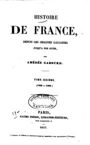 Tapa de Histoire de France