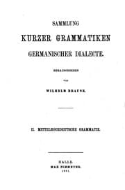 Tapa de Mittelhochdeutsche Grammatik