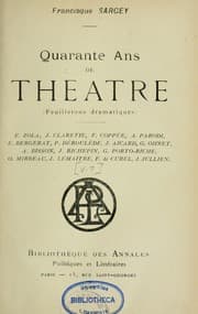 Tapa de Quarante ans de théâtre