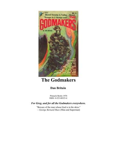 Tapa de The Godmakers