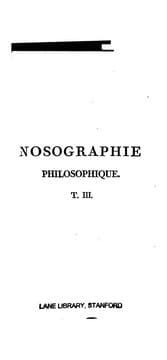Tapa de Nosographie philosophique. v.3