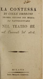 Tapa de La contessa di Colle Ombroso