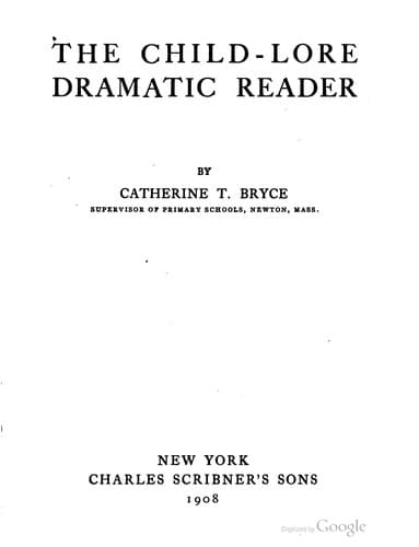 Tapa de The child-lore dramatic reader