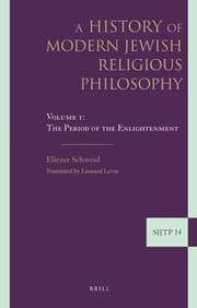 Tapa de A history of modern Jewish religious philosophy