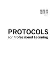 Tapa de Protocols for professional learning