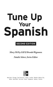 Tapa de Tune up your Spanish
