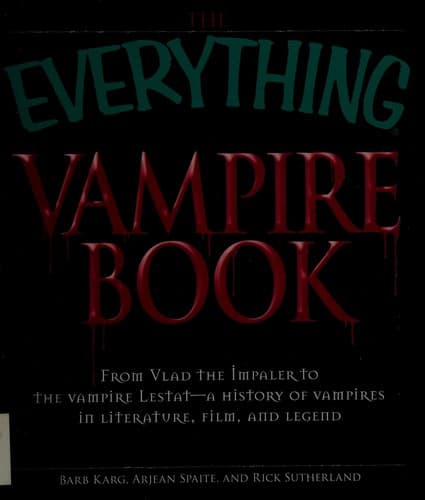 Tapa de The everything vampire book