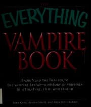 Tapa de The everything vampire book