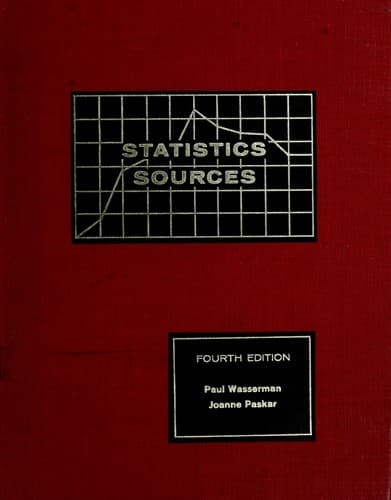 Tapa de Statistics sources