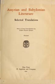 Tapa de Assyrian and Babylonian literature