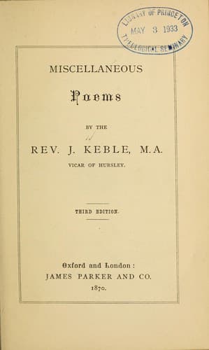 Tapa de Miscellaneous poems