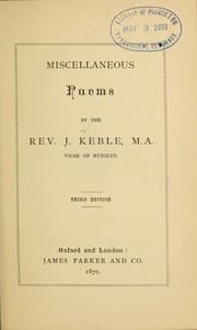 Tapa de Miscellaneous poems