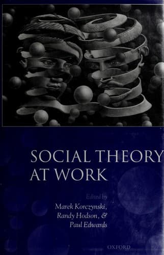 Tapa de Social theory at work