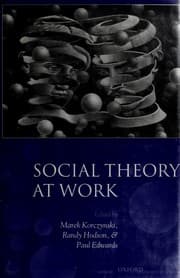 Tapa de Social theory at work