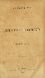 Tapa de Executive and legislative documents