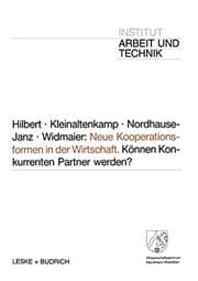 Tapa de Neue Kooperationsformen in der Wirtschaft