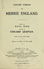 Tapa de Concert version of merrie England