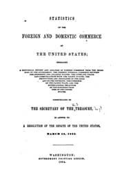 Tapa de Statisticsof the foreign and domestic commerce of the United States